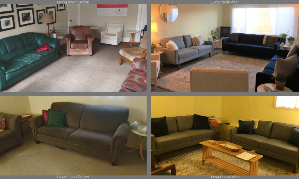 The Healing Center's before and after renovation photots